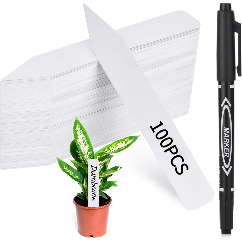 Plant Label Tags - 야외 방수 정원 식물 라벨 100-300개