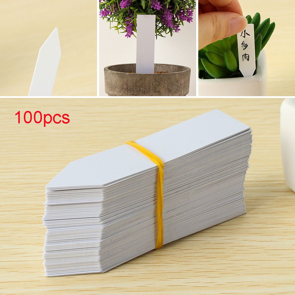 Plant Label Tags - 100Pcs 재사용 가능한 분류 마커 방수