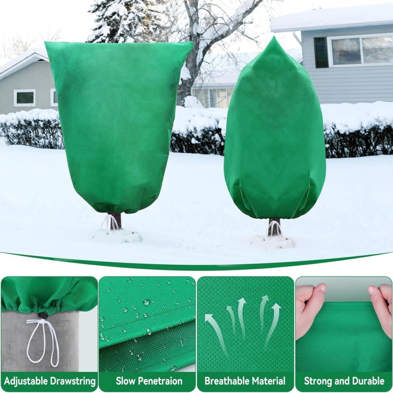 겨울 식물 덮개 관목 보호용 방한 야외 화분 서리 방지 - Outdoor Planting Bag 리뷰 및 가격