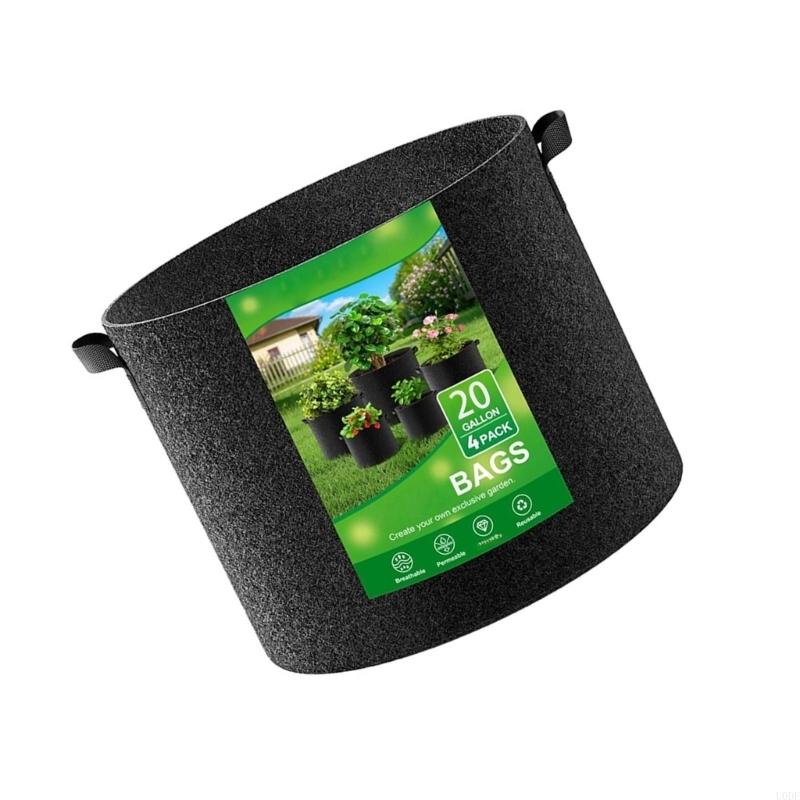 프리미엄 패브릭 심기 가방 두꺼운 재료 원예 냄비 배수 - Grow Bags 리뷰 및 가격