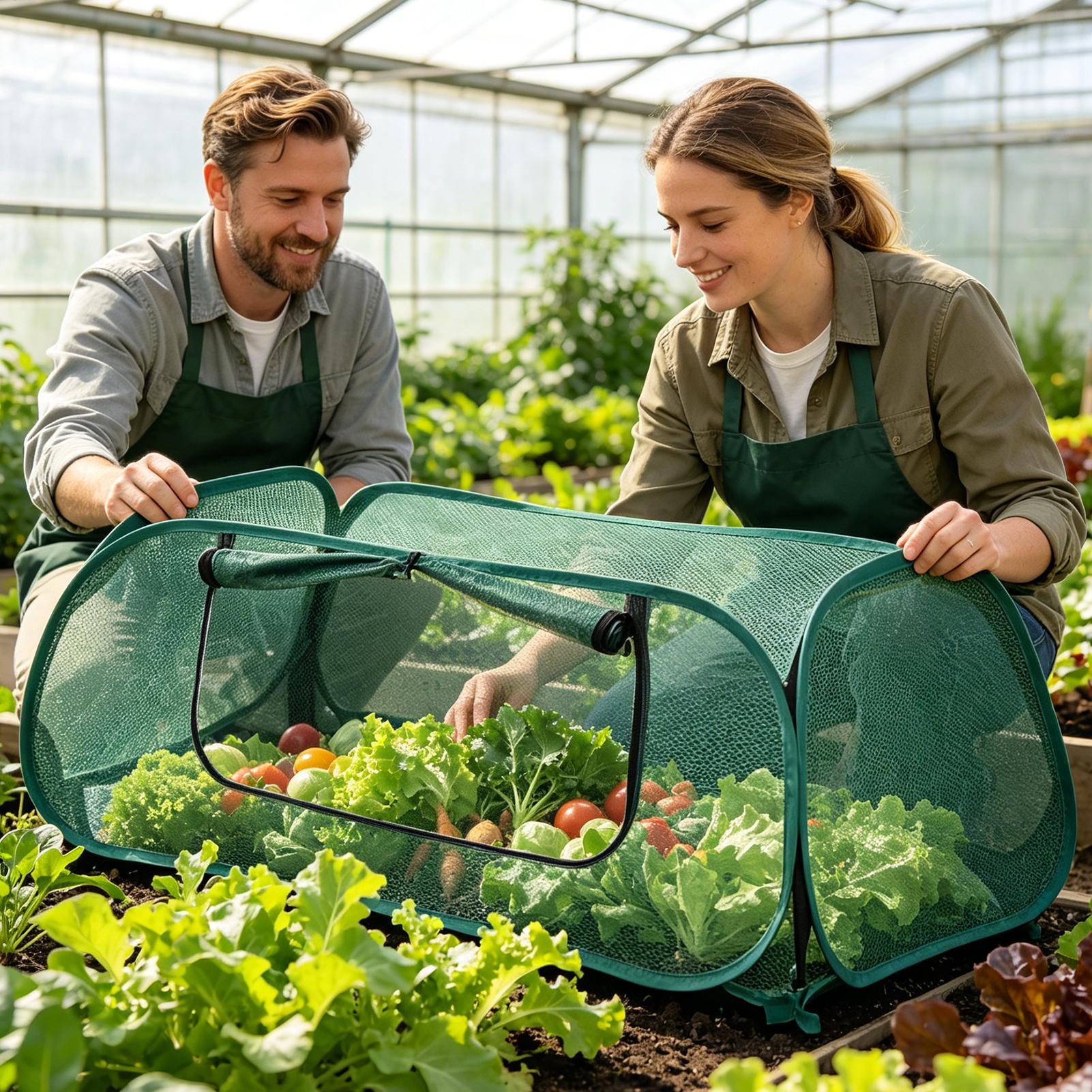 팝업 정원용 메쉬 식물 덮개 휴대용 그물망 텐트 새와  - Outdoor Planting Bag 리뷰 및 가격