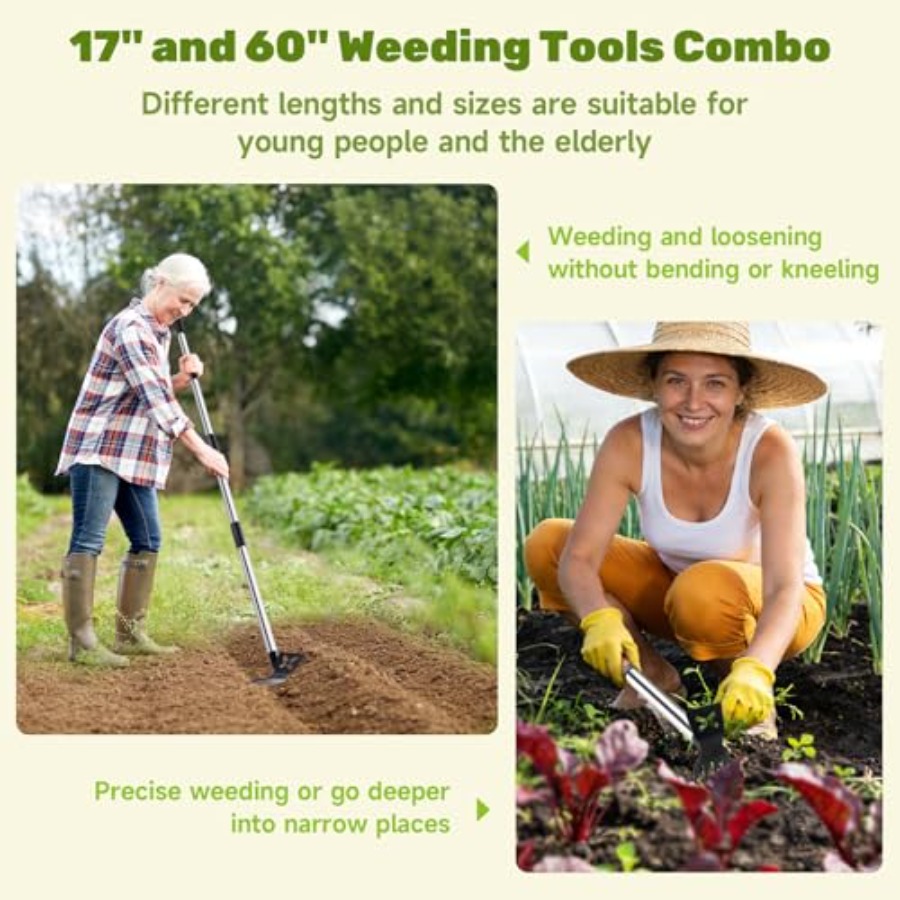 60인치 긴 손잡이가 있는 잡초 제거 도구와 17인치  - Gardening Tools Long 리뷰 및 가격