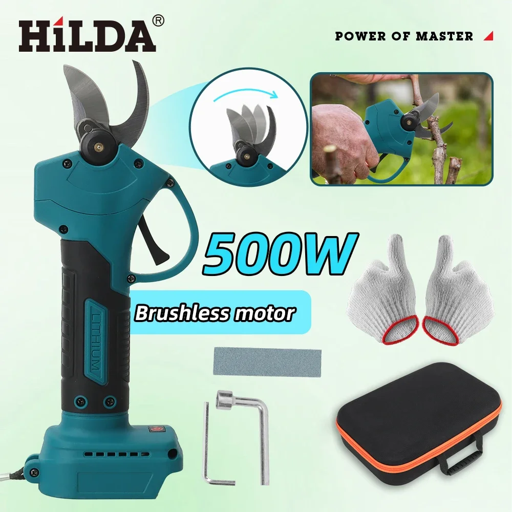 HILDA 18V 브러시리스 무선 전기 가지치기 가위  - Gardening Tools Scissors 리뷰 및 가격