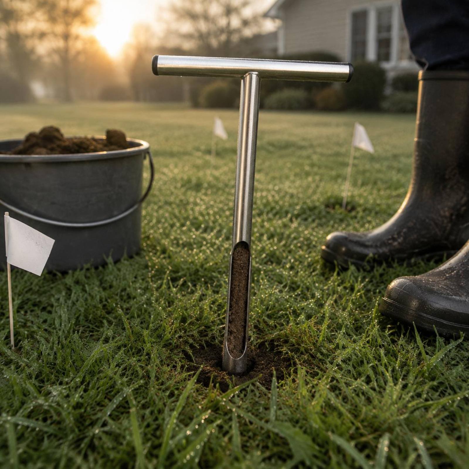 스테인레스 스틸 토양 샘플러 사용하기 쉬운 T-핸들 토 - Gardening Tools Long 리뷰 및 가격