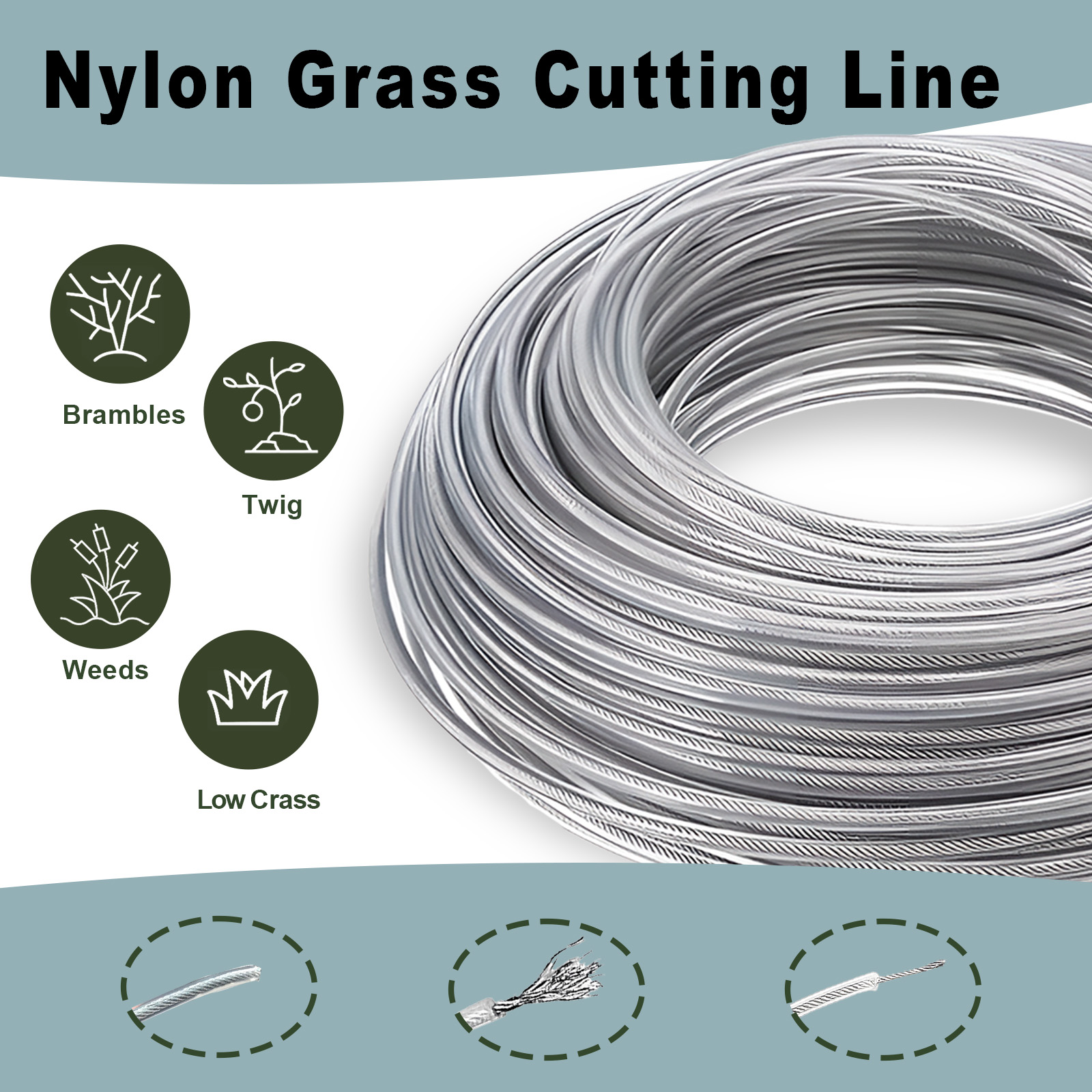 COSY 10M/15M 스틸 와이어 나일론 잔디 트리머 - Gardening Tools Long 리뷰 및 가격