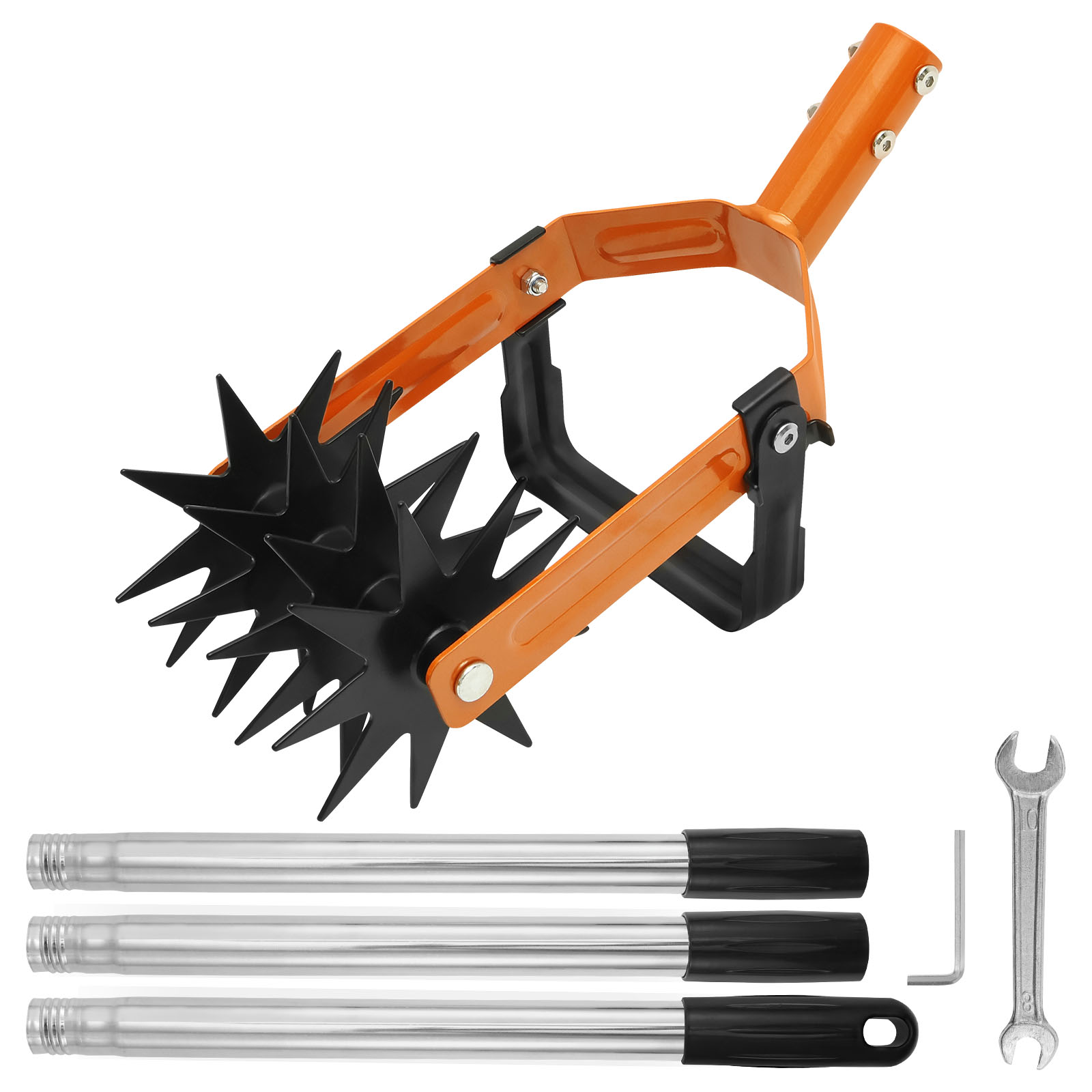 새로운 2-in-1 경운기 도구 스테인레스 스틸 핸들  - Gardening Tools Long 리뷰 및 가격